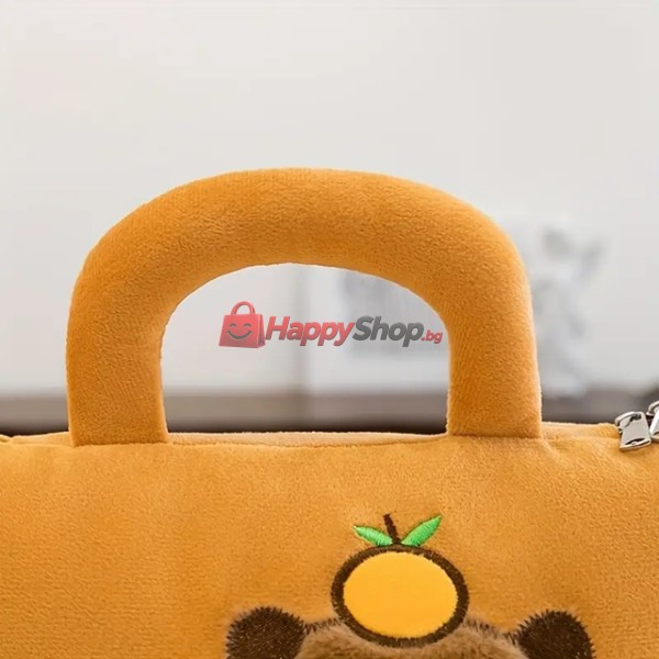3в1 Плюшена играчка Capybara възглавница одеяло и чанта